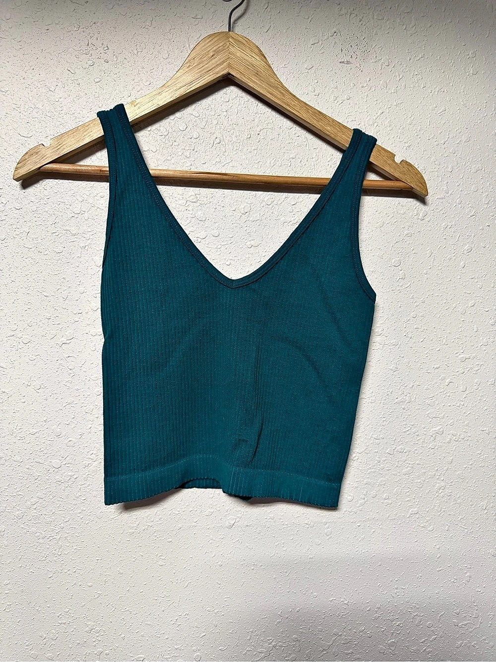 Intimately by Free People Ribbed Tank Top in Green Teal